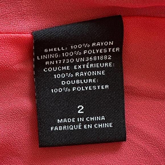 Prabal Gurung for Target Coral & Blue Colorblock Short Sleeve Mini Dress - Picture 10 of 14